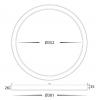 Auster Gold Trim to Suit 36W LED Ceiling Oyster Light